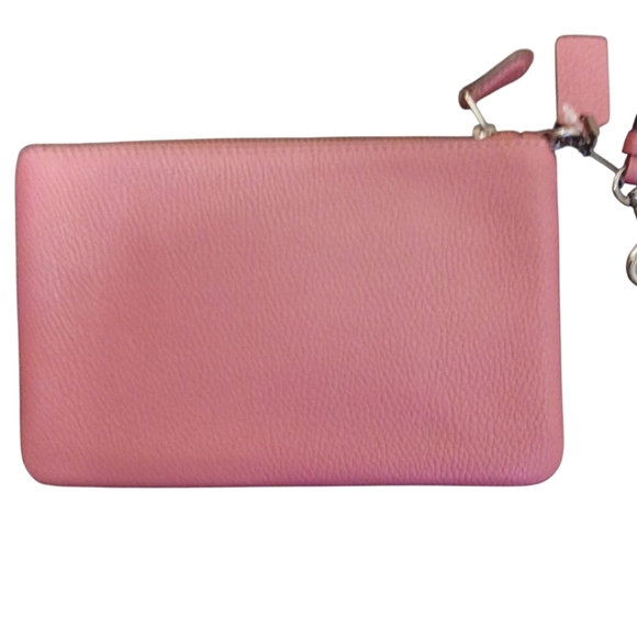 Coach - NWOT - Raspberry Colored Clutch Purse, Zippered Closure, 2 Pockets... - Picture 7 of 15